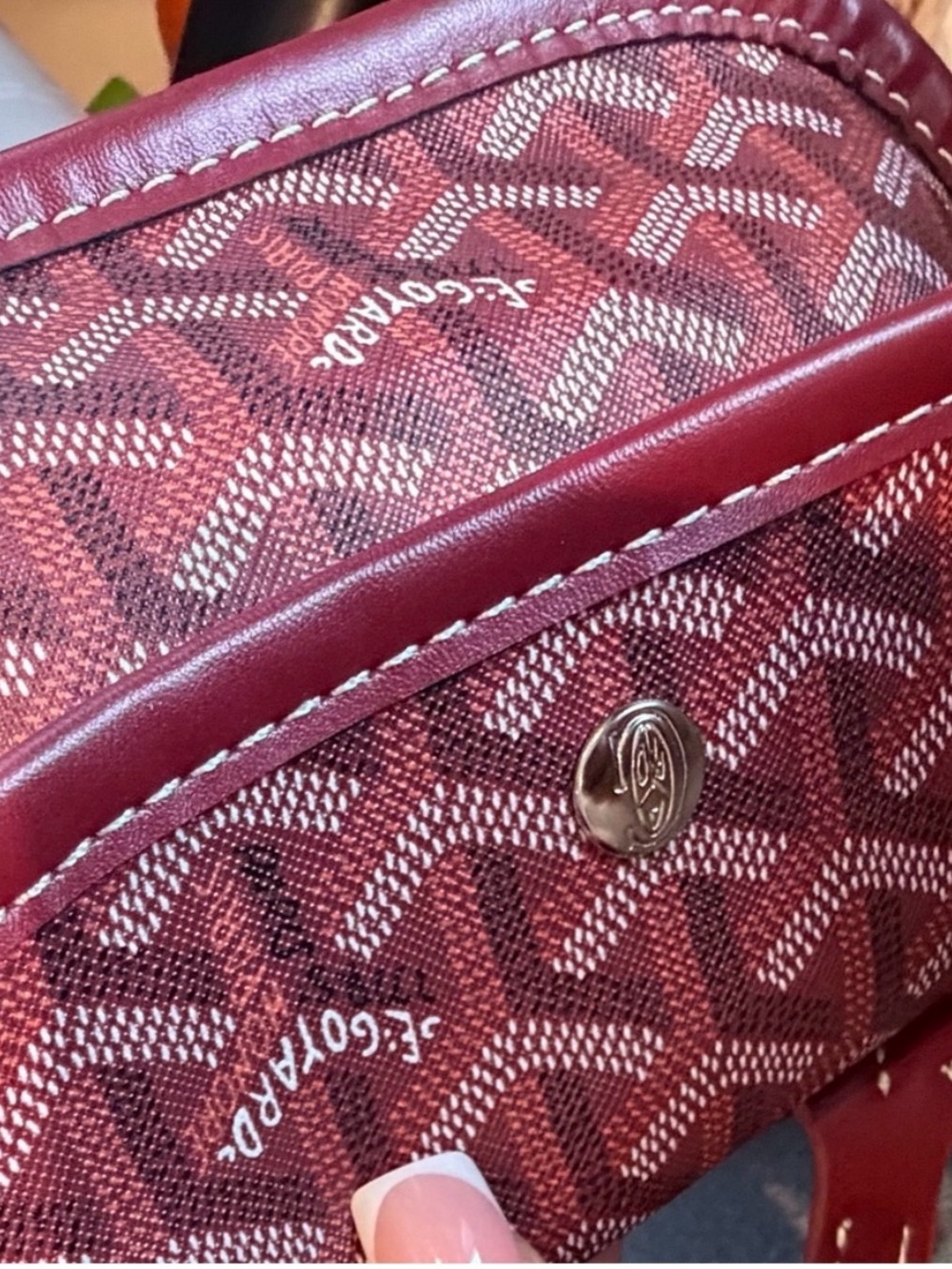 Goyard Burgundy Tote Bag - Picture 4 of 5